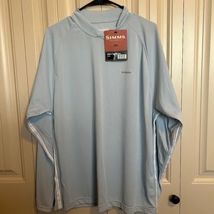 Simms Solarflex Shirt, Light Blue, Large